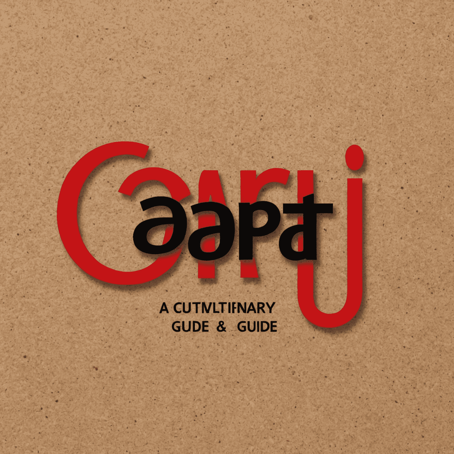 CAPRI - 料理ガイドのロゴ。赤と黒の大胆な文字で「CAPRI」と書かれ、その横に小さな肉のアイコンがある